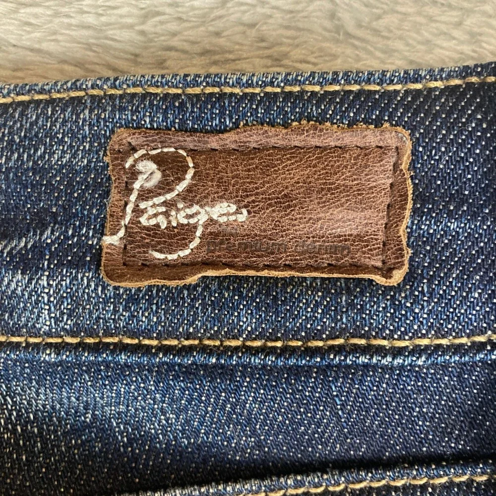 Paige Premium Jeans Women's Size 30 Cloverdale Bootcut Dark Wash Flap‎ Pockets